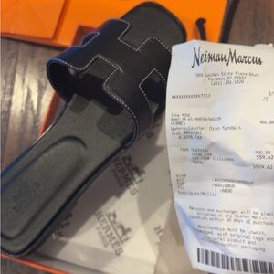 Black HERMES Sandals